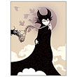 Sleeping Beauty Dark Side of the Moon Paper Giclee Print